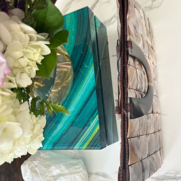 Mother of Pearl Clutch Purse Handbag Beautiful! - Picture 2 of 9